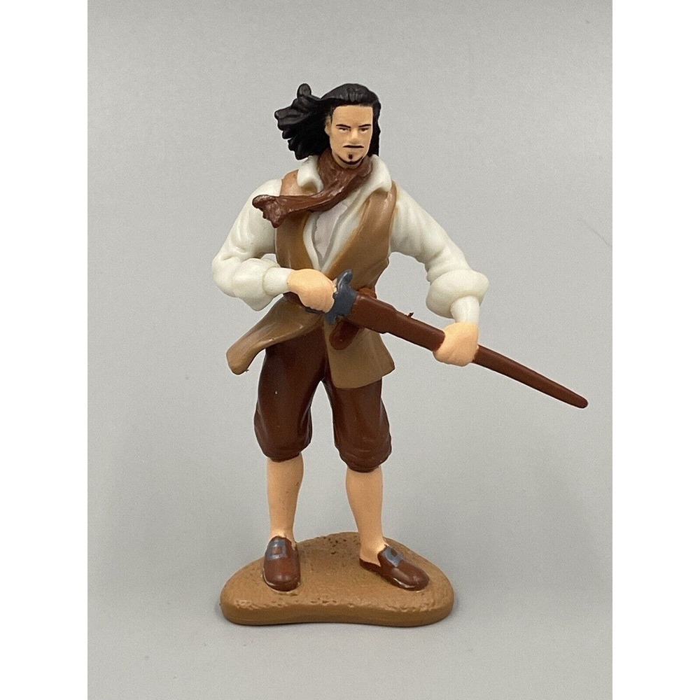 Disney William Turner Pirates Of The Caribbean 3.25" PVC Figure Cake Topper